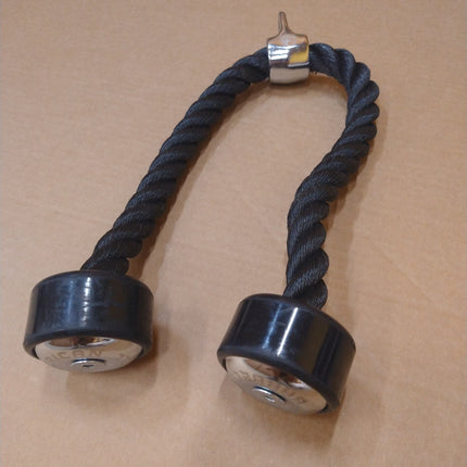 American Barbell: Triceps Press Down Rope Cable Attachment with Rubber Ends