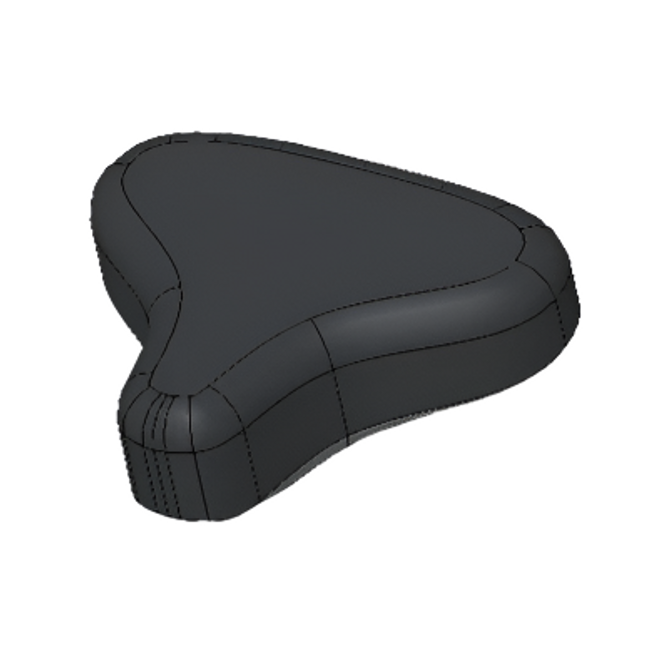 Life Fitness 7297101 PAD, SEAT SADDLE BLACK
